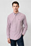 Long Sleeve Regular Fit Striped Button Collar Cotton Piece Easy to Wear Shirt - 3