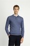 Polo Neck Buttoned Regular Fit Warm Wool Knit Sweater - 5