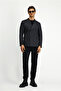 4 Drop Relaxed Fit Comfortable Cut Striped Knitted Double-Breasted Jacket - 3