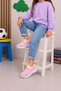 Laceless Children's Knitwear Sports Shoes-Powder White - 4