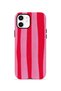 iPhone 12 Vorian Dual Layer Case Raspberry Bold Stripe