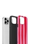 iPhone 14 Pro Max Vorian Dual Layer Case Raspberry Bold Stripe - 3