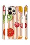 iPhone 14 Pro Max Vorian Double Layer Case Tutti Frutti Stripe - 2