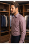 Men's Long Sleeve Striped Cotton Regular Fit Premium Men's Shirt - 2