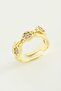 Gldisptm Cross Round Zircon Stone (103951) Ring-Silver Color