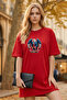 Women's Short Sleeve Crew Neck T-Shirt Dress Nightgown