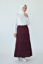 Women's Folded Summer Gypsy Skirt with Elastic Waist - 3