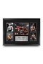 Alayra Framed FR A3 Mike Tyson Gift Printed Drawn Autograph Photo for Fans of Boxing Memorabilia - A3 Framed