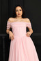 Bale Detailed Glittery Princess Dress - Pink - 4