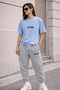 Unisex California Printed Oversize T-Shirt and Sweatpants Two-Piece Set Comfortable Casual Combination