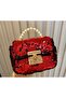 Mini Girls' Festive, Daily, Stylish Shoulder Bag with Pearl Handle and Shiny Sequin Chain Strap - 4