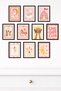10-Piece Frame Look Pastel Princess Themed Set |   Baby Room |   Nursery Painting Set 15X20 cm Mdf Uv Printing - 4