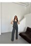 Anthracite Square Collar Vest Trousers Set - 51102 - 7