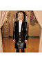 Keinxdesa Black Women's Leather Blazer Jacket