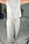 Linen Trousers Blouse Set - 2