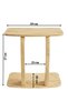 Type C Laptop Stand with Wheels – Seat Side Work Desk, Multi-Purpose Modern Atlantic Pine Side Table - 7