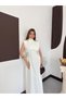 Women's Dress Zero-Sleeve, Fitted at the Waist, Stand-Up Collar, Maxi Length Design Dress - 2