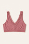 Women's Lace Detailed Collarless Micro Fabric Bralette Bra |   Unassisted Recovery Flexible Bustier - 4