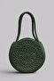 Orbis Lined Straw Rope Bag Handmade Round Design Daily Use, Stylish Shoulder Bag, Beach Bag