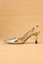 Women's Thick Heeled Special Production Pointed Toe Evening Dress Shoes Heeled Shoes - 7