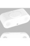 Digital table clock with colorful display, wireless phone charging function - 4