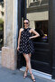 Rose-Collared Polka Dot Dress - 3