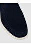 Knitwear Light Sole Navy Blue Men's Casual Shoes - 5