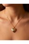 Amorix Zircon Stone Heart Covered Locket Steel Necklace