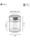 6 Pieces of Silver Metal Deep Lids Transparent Glass Baby Food Container Candle Holder Jam Jar 156 ml - 2