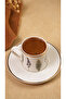 Fern Bloom Gold Gilded Print Coffee Cup Set of 2 - 3