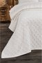 Cemre Modern Chenille Jacquard Dowry Set Double King Size Pique Cover Set / Bedspread Set 3 Pieces - 3