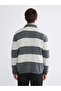 Sparkling Choices by Shining Store Devrik Roba Collar Wool Blend Men's Knitwear Sweater - 8