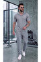 Men's T-Shirt and Pants Set Cotton Polyester 2-Piece Wide Cut - 2