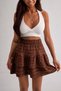 Summer High Waist Gathered Layered Flounce Mini Skirt Textured Stylish Women's - 4