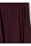 Sparkling Choices by Shining Store Textured Flared Skirt with Waist Drawstring - 4