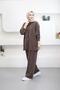 6386 - Stylish Comfortable Manu Soft Knitted Fabric Women's Suit with Cufflink Detail - 2