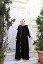 Plus Size Leaf Stone Decorated Mother's Dress