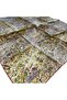 Tivil Silk Scarf Yellow Geometric Pattern 2528 - 03 - 2