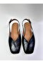 Bi̇anca Women's Square-Toe Shoes with Shiny Open Back Buckle Detail, Elegant and Stylish Daily Flats - 2