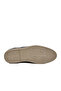 Navy Blue Beige Genuine Leather Men's Casual Shoes - 5