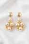 Pearl Design Hanging Earrings 7 Cm. - 2