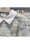 Boy's 2-Piece Linen Set - Gray Shorts & T-Shirt - 2