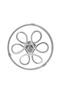 Modern Lighting, Chandelier, Light, Chinese Knot, Chrome Color, 45x15 cm, Suitable for bedroom and living room, Adjustable height - 2