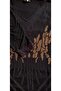 Big Size Bronze/Silver Stone Embroidered Large Size Luxury 3/4 Sleeve Mother Combed Cotton Blouse - 4