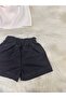 Girl's 2-Piece Set: Madonna Collar White Blouse & Solid Color Shorts - 5