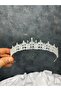 Eye-Catching Zircon Stone Bridal Crown Evening Dress Wedding Hair Accessory - 3