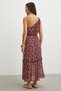 One Shoulder Floral Print Maxi Dress - 6