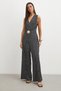 Beli Belted Palazzo Leg Jumpsuit - 4