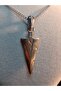 Spearhead Detailed Steel Necklace Unisex - 3