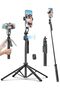 Auto Face Tracking Tripod 360° Rotation Aluminum Selfie Stick Remote iPhone Android Vlog